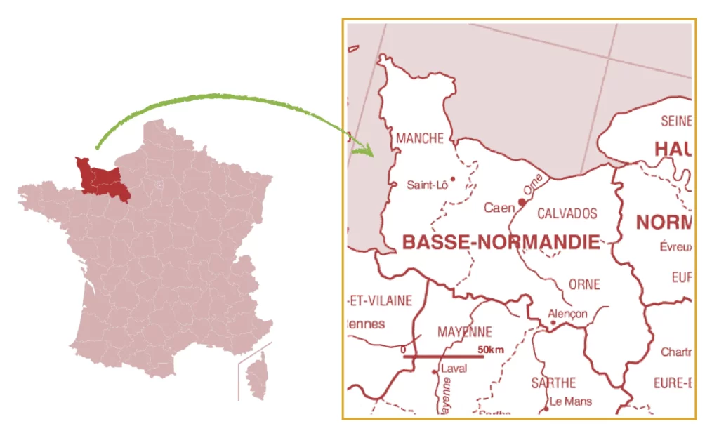 Zone d'intervention Sarl Du Rocher, Manche, Calvados et Orne