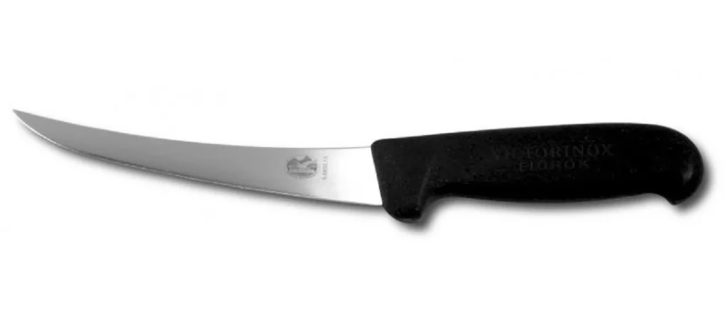 Couteau V à désosser courbe forme étroite